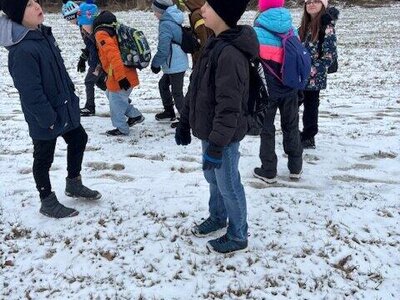 Hořínský park - zimní stopování