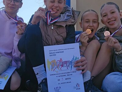 Sportovní aktivity našich žáků - orientační běh, Pohár rozhlasu, atletický čtyřboj