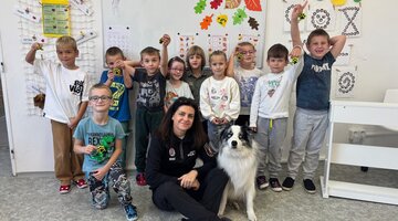 Městská policie - výukový program "Chováme se dobře k pejskům"